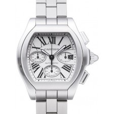 Cartier Roadster Silver Swiss 2824 Automatic Man Watch W6206019