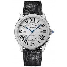 Cartier Ronde Solo Silver Dial Mechanical Mens Watch W6701010