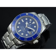 Rolex Submariner Automatic 116610LB-Luminous Blue Dial-Stainless Steal Strap