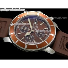 Breitling Bentley 30S Chronograph-Brown Dial Brown Subdials-Brown Leather Strap