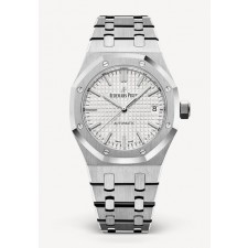 Audemars Piguet Royal Oak Ladies 15450ST Automatic Watch Silver White 37mm