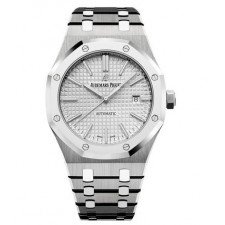 Audemars Piguet Royal Oak 15500ST Automatic Watch Silver White 41mm