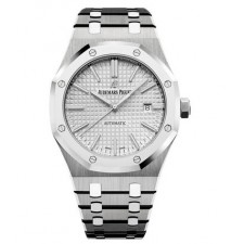 Audemars Piguet Royal Oak 15500ST Automatic Watch Silver White 41mm