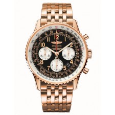 Breitling Navitimer Automatic Chronograph Rose Gold Black Dial
