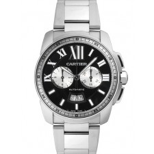 Cartier Calibre W7100061 Automatic Chronograph Black Dial