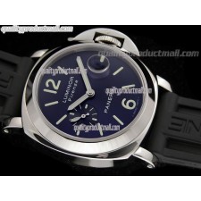 Panerai Luminor PAM229 Firenze Special Edition Quartz Watch-Blue Dial Blue Subdials-Black Rubber Strap