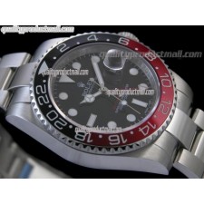 Rolex GMT II 50th Anniversary Ceramic Automatic Watch-Black Dial Black/Red Bezel-Stainless Steel Oyster Bracelet