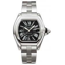 Cartier Roadster Black Swiss 2824 Automatic Man Watch W62041V3