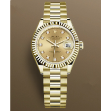 Rolex Lady-Datejust 279178-0017 Automatic Watch Golden Dial 28mm