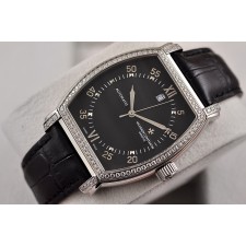  Vacheron Constantin Malte Oblong Shape Diamonds Swiss ETA2824-Black