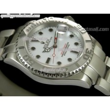 Rolex Yachtmaster II  Swiss ETA-White Dial White Dot markers-Stainless Steel Oyster Strap