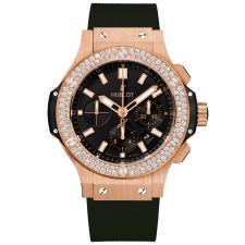 Hublot Big Bang Chronograph Rose Gold Diamonds Bezel 301.PX.1180.RX.1104 - 44mm