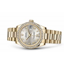 Rolex Datejust Ladies 178288-0056 Swiss Automatic Yellow Gold Silver Dial 31MM
