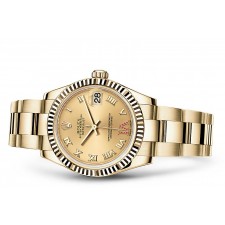 Rolex Datejust Ladies 178278-0133 Swiss Automatic Gold Dial 31MM