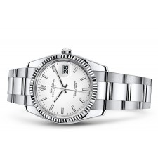 Rolex Oyster Perpetual Date 115234-0003 Swiss Automatic White Dial 34MM