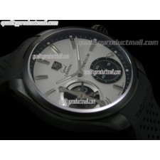Tag Heuer Pendulum Handwound Watch-White Dial Silver Stick Markers-Black Rubber strap 