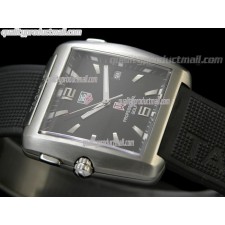 Tag Heuer Golf Professional Swiss Quartz Watch-Black Dial-Black Rubber Strap