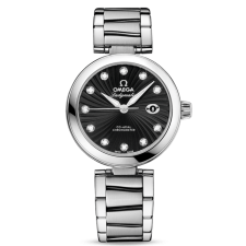 Omega De Ville Ladymatic Automatic Watch Black Dial 34mm  