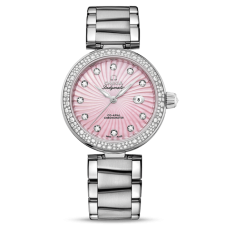 Omega De Ville Ladymatic Automatic Watch Pink Dial 34mm  