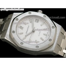 Audemars Piguet Royal Oak 36MM Watch-White Checkered Dial Index Hour Markers-Stainless Steel Strap