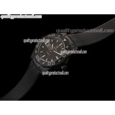 Tag Heuer Aquaracer 500M Calibre 5 Automatic Watch-Vertical Wave Tuxedo Dial-Black Rubber Strap