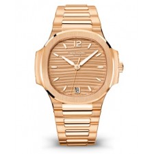 Patek Philippe Nautilus Automatic Watch 7118/1R-010 Rose Gold Dial 35.2mm