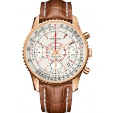 Breitling Montbrillant 01 Automatic Chronograph Rose Gold White Dial 40mm