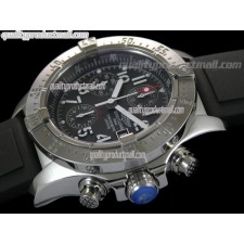 Breitling Skyland Avenger Chronograph-Blue Dial Blue Subdials-Diver's Rubber Strap