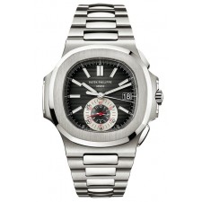 Patek Philippe Nautilus Swiss Automatic Chronograph 5980/1A-014 Black Dial