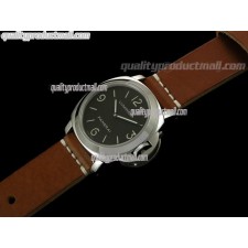 Panerai PAM112 1:1 Mirror Replica Handwound Watch - Tan Leather Strap