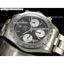 Rolex Daytona Paul Newman Chronograph-Black Dial White Subdials-White Inner-Stainless Steel Oyster Bracelet