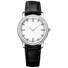 Vacheron Constantin Patrimony Silver Swiss 1202 Quartz Ladies Watch 25558/000G-9405 