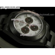 Rolex Daytona Pro Hunter Numeral-White Dial-Black PVD Stainless Steel Oyster Strap