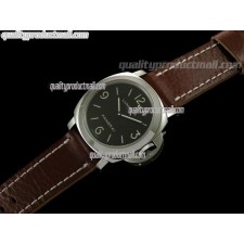 Panerai PAM112 1:1 Mirror Replica Handwound Watch - Dark Tan Leather Strap