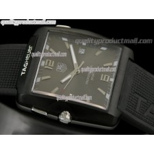 Tag Heuer Golf Professional Swiss Quartz Watch-Black Dial-Black Rubber Strap