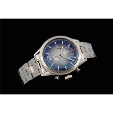 Tag Heuer Carrera Chronograph-Blue Dial White Index Hour Markers-Stainless Steel Bracelet