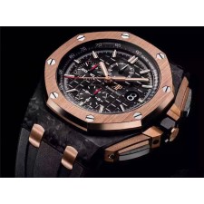 Audemars Piguet Royal Oak Offshore QEII 2016 Chronograph 26406-Black Dial Rubber Strap