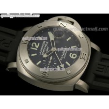 Panerai  PAM252 Northpole GMT Automatic-Blue Dial Indext/Numeral markers-Black Rubber Strap