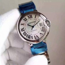 Cartier Ballon Bleu Swiss Automatic-MOP White Dial 36.6MM