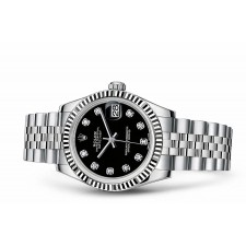Rolex Datejust Ladies 178274-0014 Swiss Automatic Black Dial 31MM