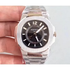 Patek Philippe Nautilus Quartz Watch Black Dial 32mm 