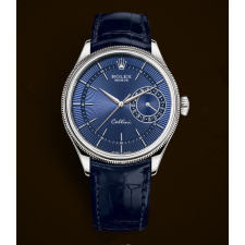 Rolex Cellini Date 50519 Swiss Automatic Watch Blue Dial 39MM