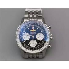 High-end Replica Breitling Watches - Classic Black Dial Stainless Steel Casing