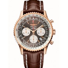 Breitling Navitimer Automatic Chronograph Rose Gold Bronze Dial