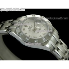 Rolex Masterpiece Ladies Automatic Watch-Silver Dial Silver Roman markers-Stainless Steel Masterpiece Bracelet