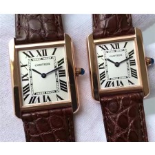 Cartier Tank Solo Quartz Watch Rose Gold