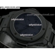 Hublot Big Bang All Black II Limited Edition Chronograph-All Black Dial Numeral Hour Markers-Malte Ceramic Bracelet