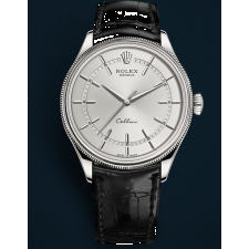 Rolex Cellini Dual Time 50509 Swiss Automatic Watch Steel Dial