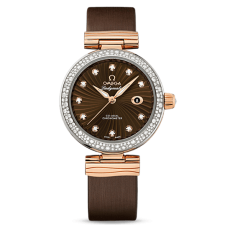 Omega De Ville Ladymatic Automatic Watch Brown Leather 34mm  