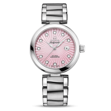 Omega De Ville Ladymatic Automatic Watch Pink Dial 34mm  